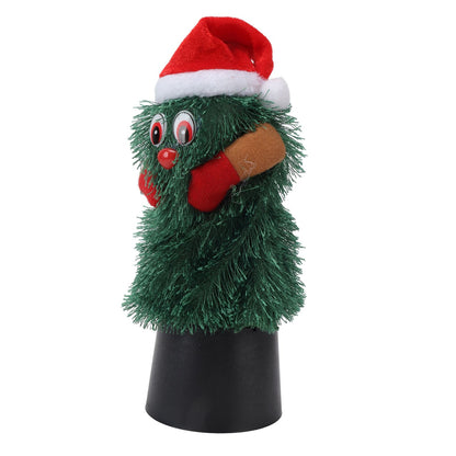 Tabletop Christmas Tree Musical Rotatable Cute Plant Shape Christmas Tree Figurine Decoration V1294-YM3115220098311-0421