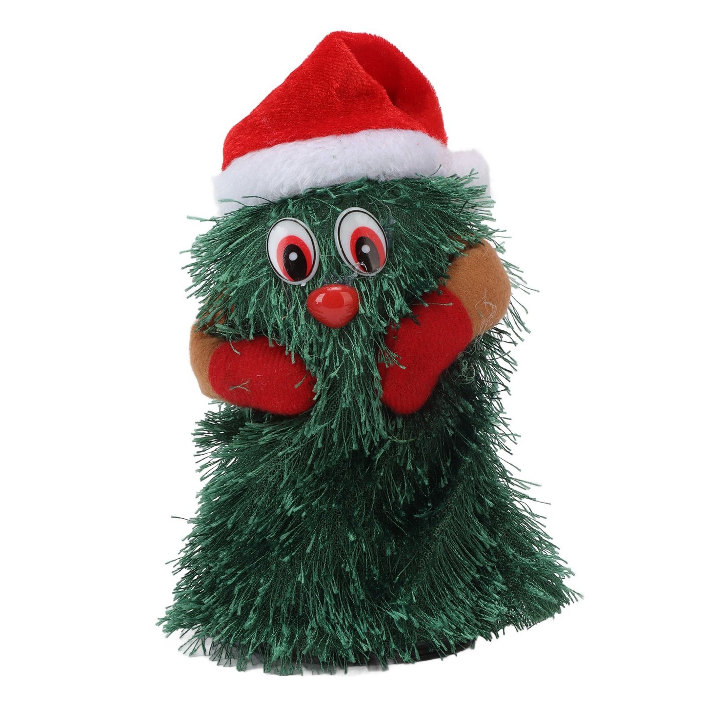 Tabletop Christmas Tree Musical Rotatable Cute Plant Shape Christmas Tree Figurine Decoration V1294-YM3115220098311-0421