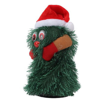 Tabletop Christmas Tree Musical Rotatable Cute Plant Shape Christmas Tree Figurine Decoration V1294-YM3115220098311-0421