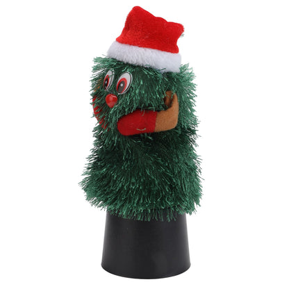 Tabletop Christmas Tree Musical Rotatable Cute Plant Shape Christmas Tree Figurine Decoration V1294-YM3115220098311-0421