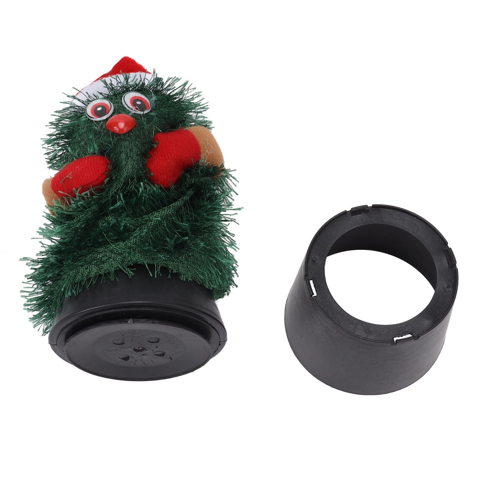 Tabletop Christmas Tree Musical Rotatable Cute Plant Shape Christmas Tree Figurine Decoration V1294-YM3115220098311-0421