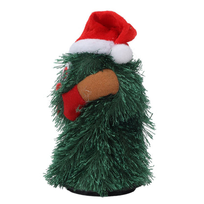 Tabletop Christmas Tree Musical Rotatable Cute Plant Shape Christmas Tree Figurine Decoration V1294-YM3115220098311-0421