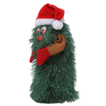 Tabletop Christmas Tree Musical Rotatable Cute Plant Shape Christmas Tree Figurine Decoration V1294-YM3115220098312-0421