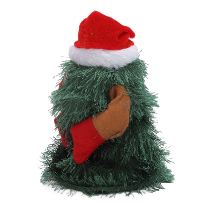 Tabletop Christmas Tree Musical Rotatable Cute Plant Shape Christmas Tree Figurine Decoration V1294-YM3115220098312-0421