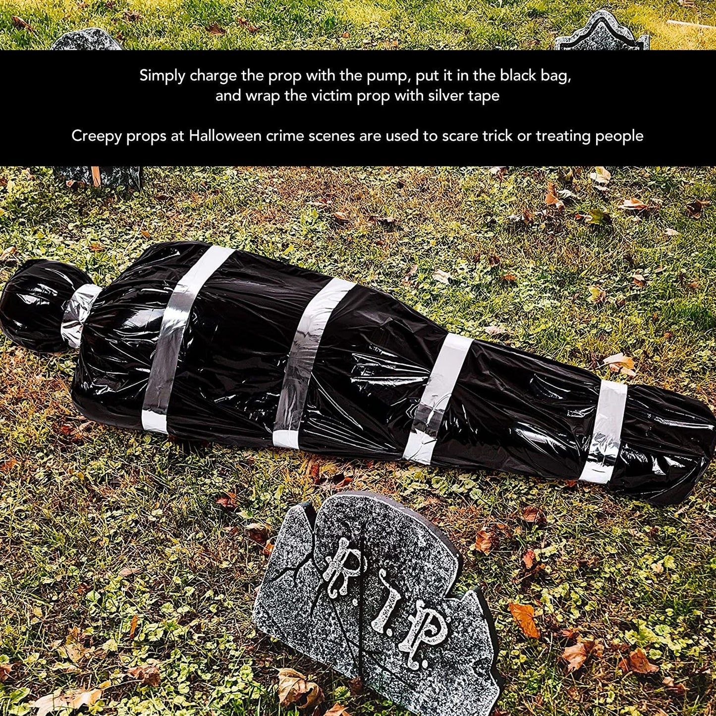 Halloween Decorations Dead Victim Props Hallowmas Outdoor Prop Creepy Haunted House Decor V1294-YM3115220098411-0421