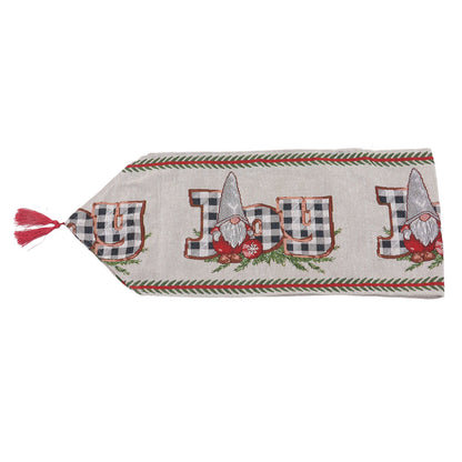 Christmas Table Runner Reusable Washable 1.8m Long Knitted Fabric Table Runner Holiday for Home Cafe Type 2 V1294-YM3115220098912-0421