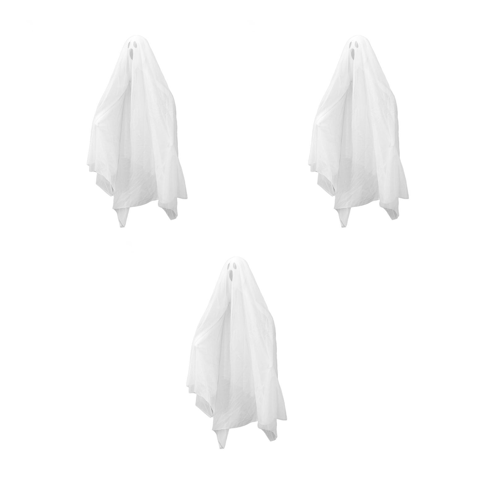 3Pcs Halloween Hanging Ghosts Glowing in The Dark 2 Layers Easy Installation Flying Ghosts for Party Indoor V1294-YM3115220099311-0421