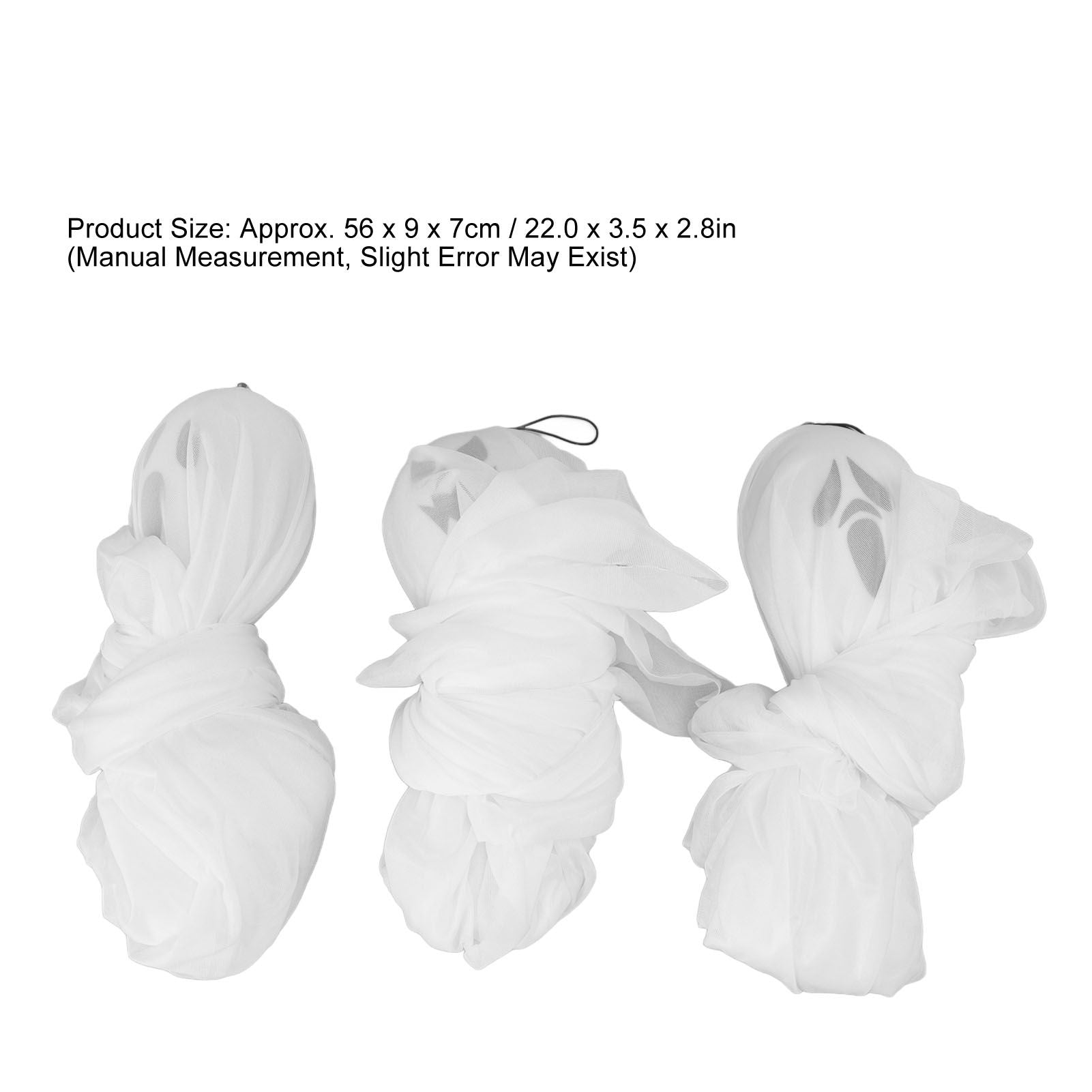3Pcs Halloween Hanging Ghosts Glowing in The Dark 2 Layers Easy Installation Flying Ghosts for Party Indoor V1294-YM3115220099311-0421