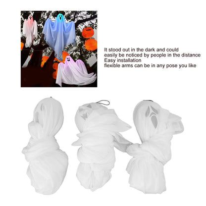 3Pcs Halloween Hanging Ghosts Glowing in The Dark 2 Layers Easy Installation Flying Ghosts for Party Indoor V1294-YM3115220099311-0421