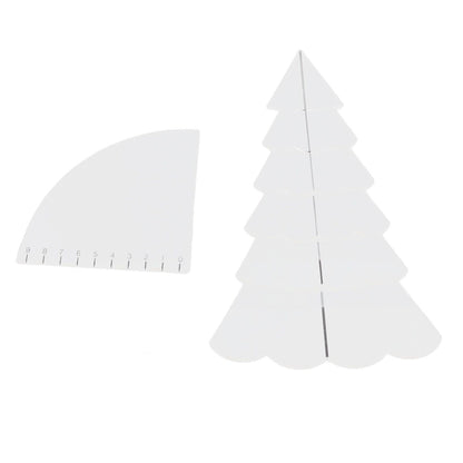 Handmade Christmas Tree Quilting Set Transparent Acrylic DIY Sewing Pattern Template Ruler Tool Set for Bowl V1294-YM3115220099611-0421