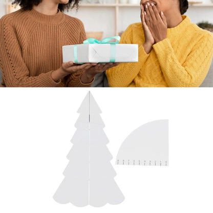 Handmade Christmas Tree Quilting Set Transparent Acrylic DIY Sewing Pattern Template Ruler Tool Set for Bowl V1294-YM3115220099611-0421