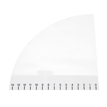 Handmade Christmas Tree Quilting Set Transparent Acrylic DIY Sewing Pattern Template Ruler Tool Set for Bowl V1294-YM3115220099612-0421