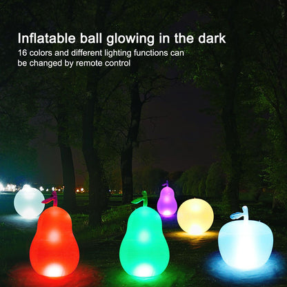 Inflatable Glowing Ball Avocado Shaped Waterproof Remote Control Light Up Ball for Party V1294-YM3115220100311-0421