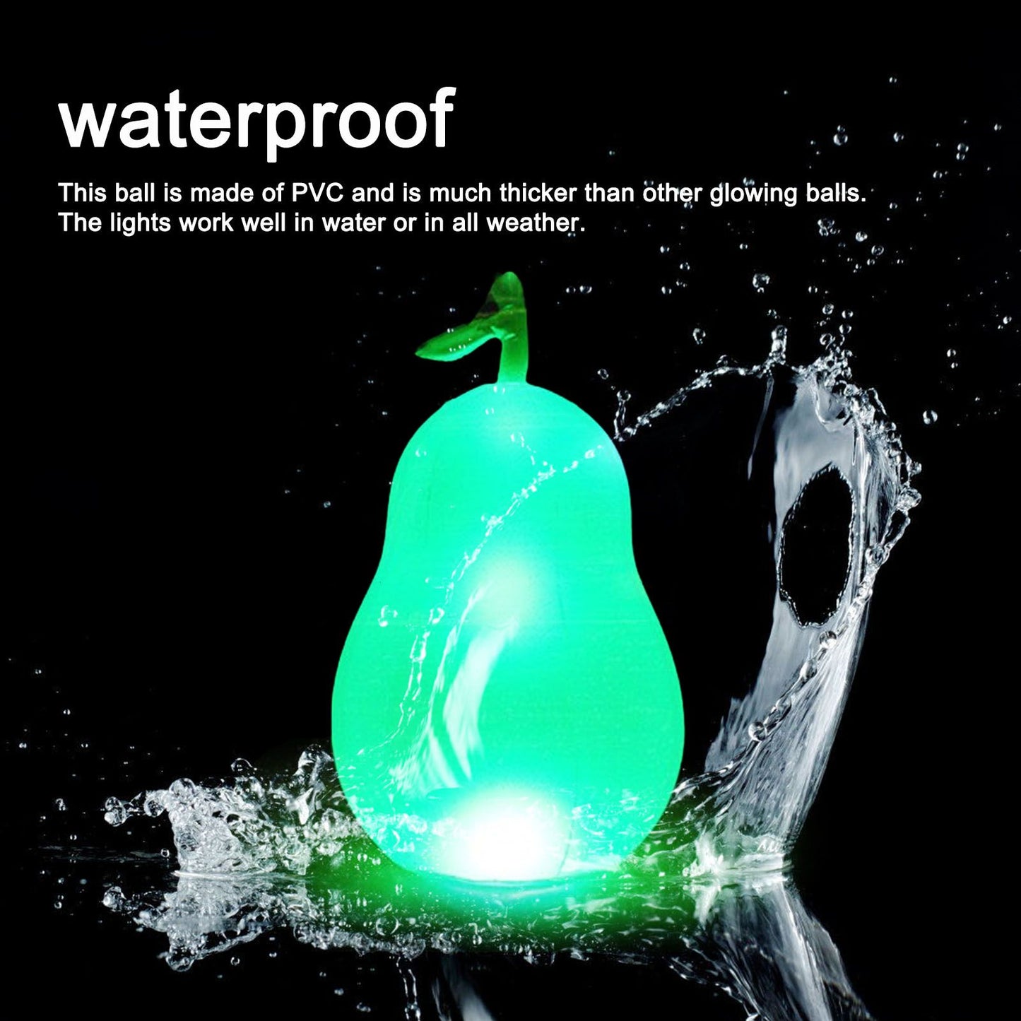 Inflatable Glowing Ball Avocado Shaped Waterproof Remote Control Light Up Ball for Party V1294-YM3115220100311-0421