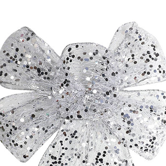 1pcs Christmas Decorative Bows Imitation Hemp Hand Crafted Ribbon Christmas Bow Knot Ornament for Christmas V1294-YM3115220101011-0421
