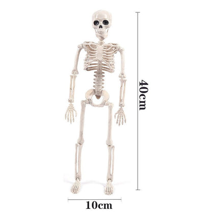Halloween Skull Skeleton Decoration Simulated Human Plastic Bones Haunted House Decorative Skeleton Props V1294-YM3115220102111-0421