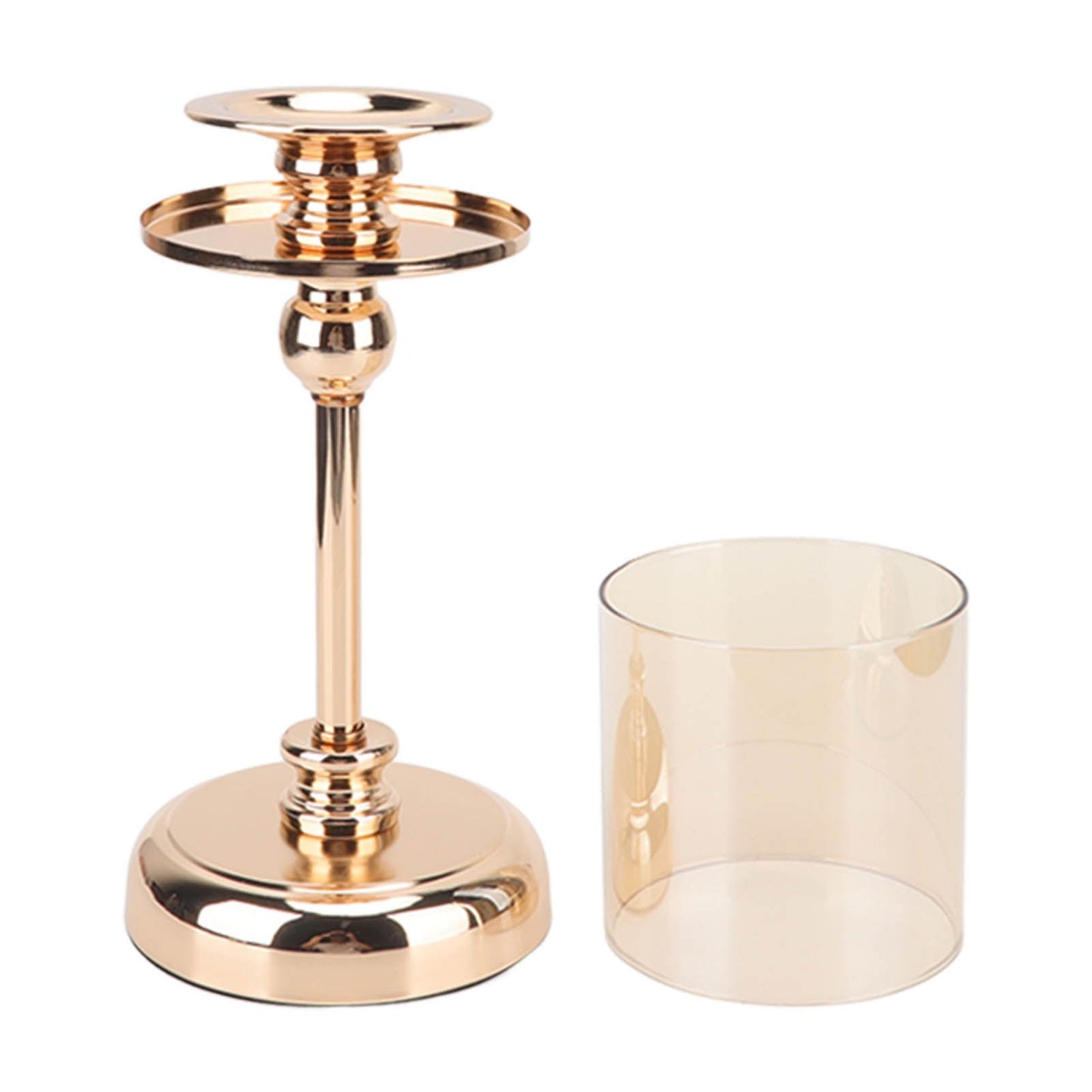 Light Luxury French Candlestick Ornament Table Candle Holder Romantic Candlelight Dinner Decorative Props V1294-YM3115220102811-0421