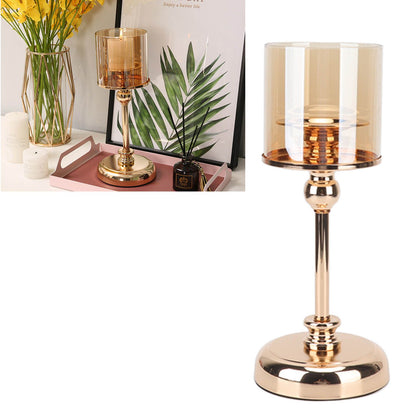 Light Luxury French Candlestick Ornament Table Candle Holder Romantic Candlelight Dinner Decorative Props V1294-YM3115220102811-0421