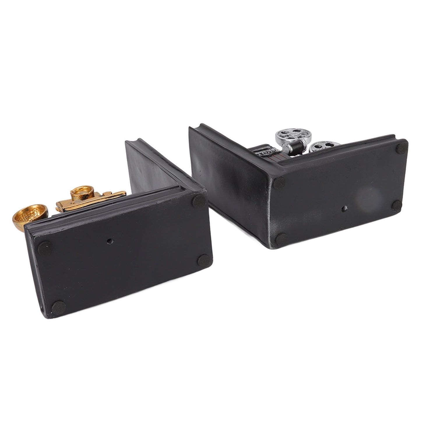 One Pair Shelf Book Ends Movie Projector Designed Resin Bookend Decoration for Study Home Office V1294-YM3115220102911-0421