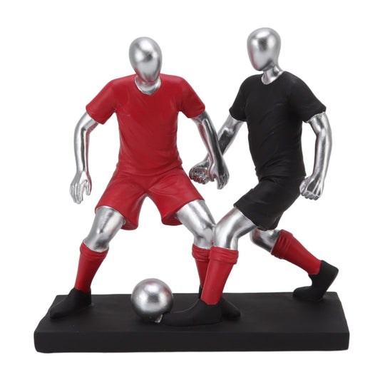 Resign Football Player Statue Soccer Sculpture Figurine Football Statue Decor Soccer Miniatures Figurines V1294-YM3115220103011-0421