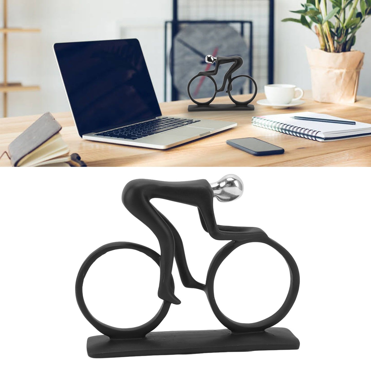 Cycling Ornament Resin Simple Streamlined Appearance Desktop Decoration for TV Table V1294-YM3115220103311-0421
