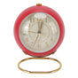 Retro Alarm Clock Silent Decorative Round Ring Base Small Quartz Alarm Clock with Ambient Night Light for V1294-YM3115220104011-0421