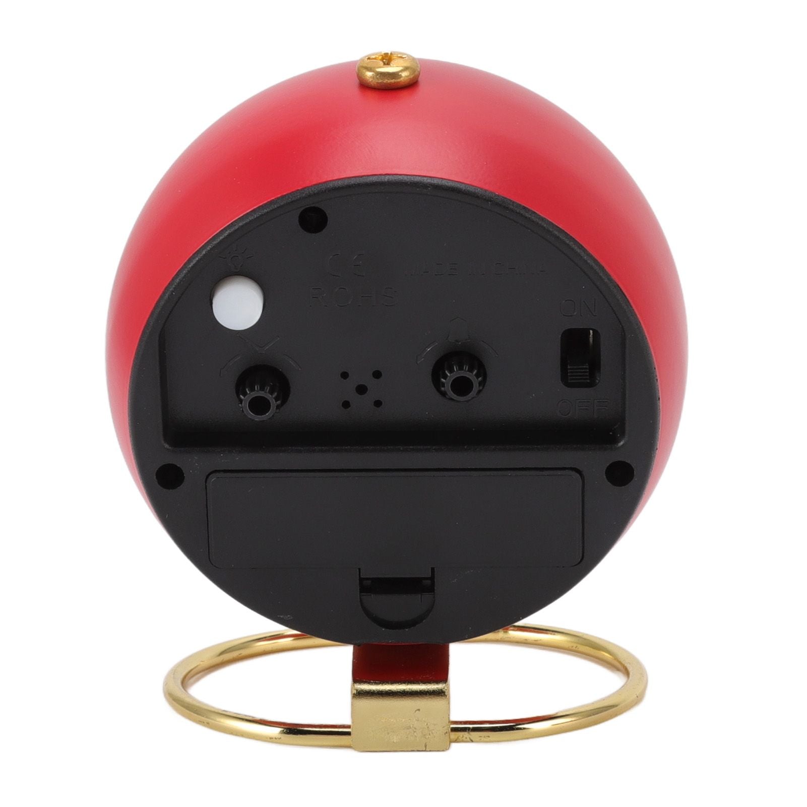Retro Alarm Clock Silent Decorative Round Ring Base Small Quartz Alarm Clock with Ambient Night Light for V1294-YM3115220104011-0421