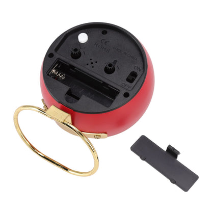Retro Alarm Clock Silent Decorative Round Ring Base Small Quartz Alarm Clock with Ambient Night Light for V1294-YM3115220104011-0421