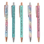 Ballpoint Pens Waterproof Ink Lightweight Portable Plastic Pressing Type Clip Design Writing Ballpoint Pens V1294-YM3115220106211-0421