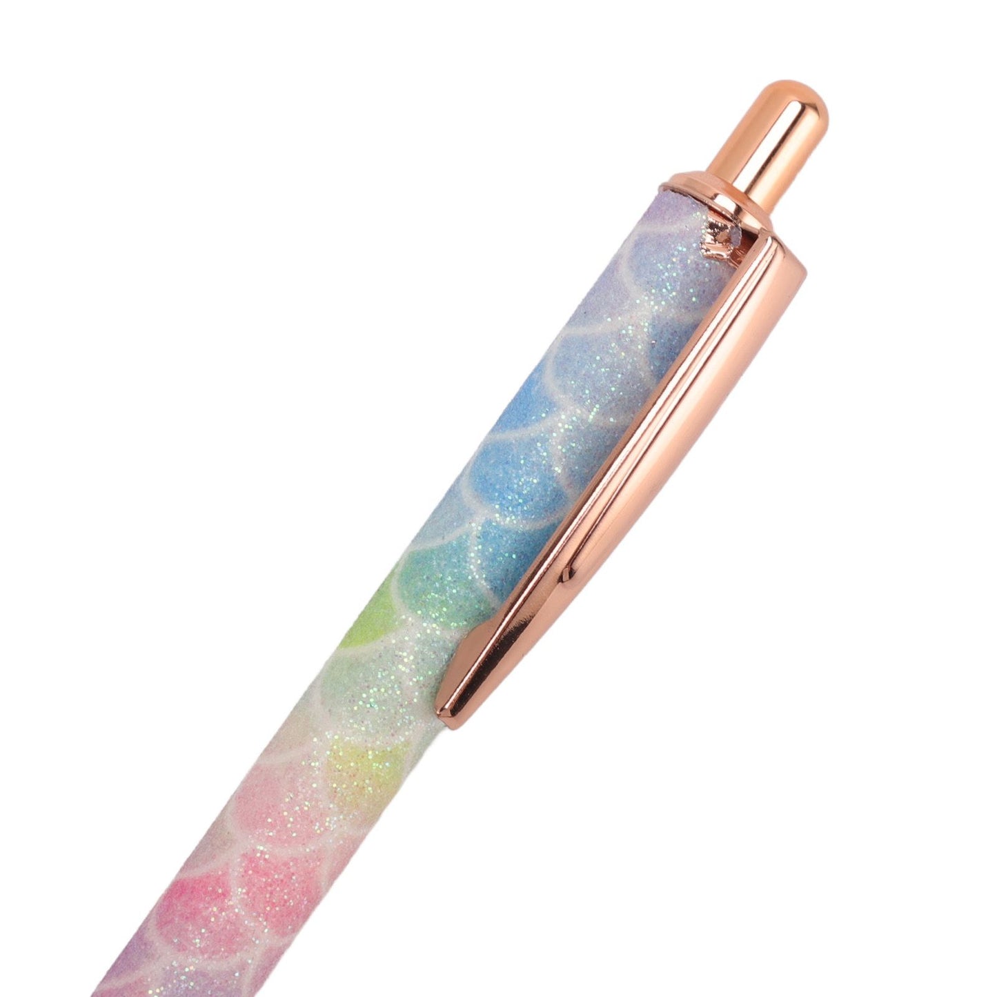 Ballpoint Pens Waterproof Ink Lightweight Portable Plastic Pressing Type Clip Design Writing Ballpoint Pens V1294-YM3115220106211-0421
