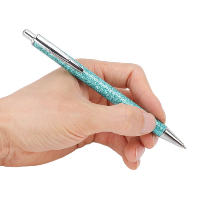 Ballpoint Pens Waterproof Ink Lightweight Portable Plastic Pressing Type Clip Design Writing Ballpoint Pens V1294-YM3115220106211-0421