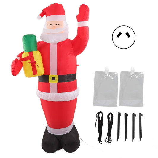 Inflatable Christmas Old Man Model with Gift Bag in Hand LED Growing Inflatable Christmas Man for Outdoor V1294-YM3115220106913-0421