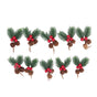 10Pcs Christmas Picks Pinecone Red Berry Pin Needle Artificial Delicate Christmas Decorations V1294-YM3115220107711-0421