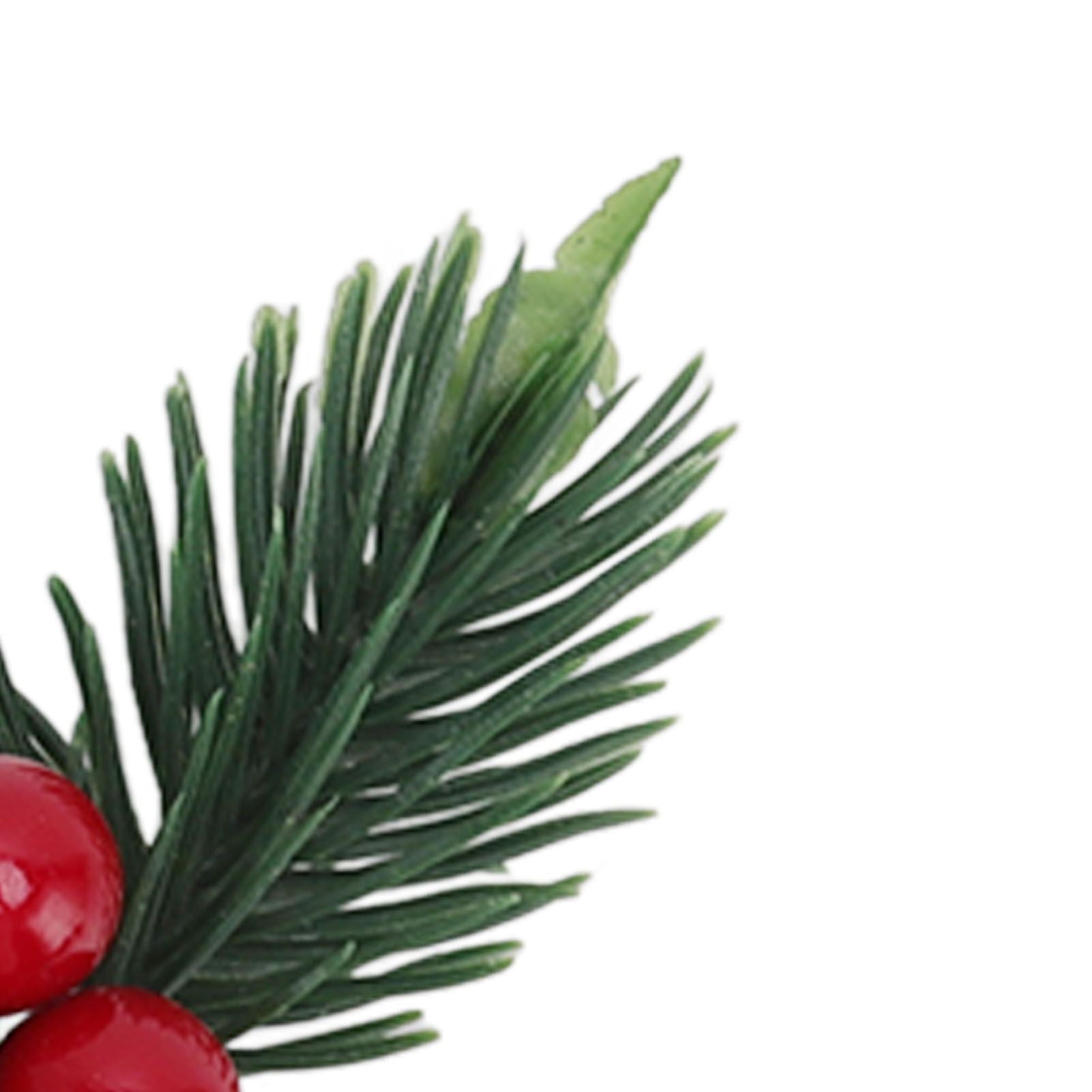 10Pcs Christmas Picks Pinecone Red Berry Pin Needle Artificial Delicate Christmas Decorations V1294-YM3115220107711-0421