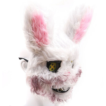 Halloween Spooky Plush Mask Lifelike Appearance Appropriate Size Halloween Props for Horror Themed Parties V1294-YM3115220109011-0421