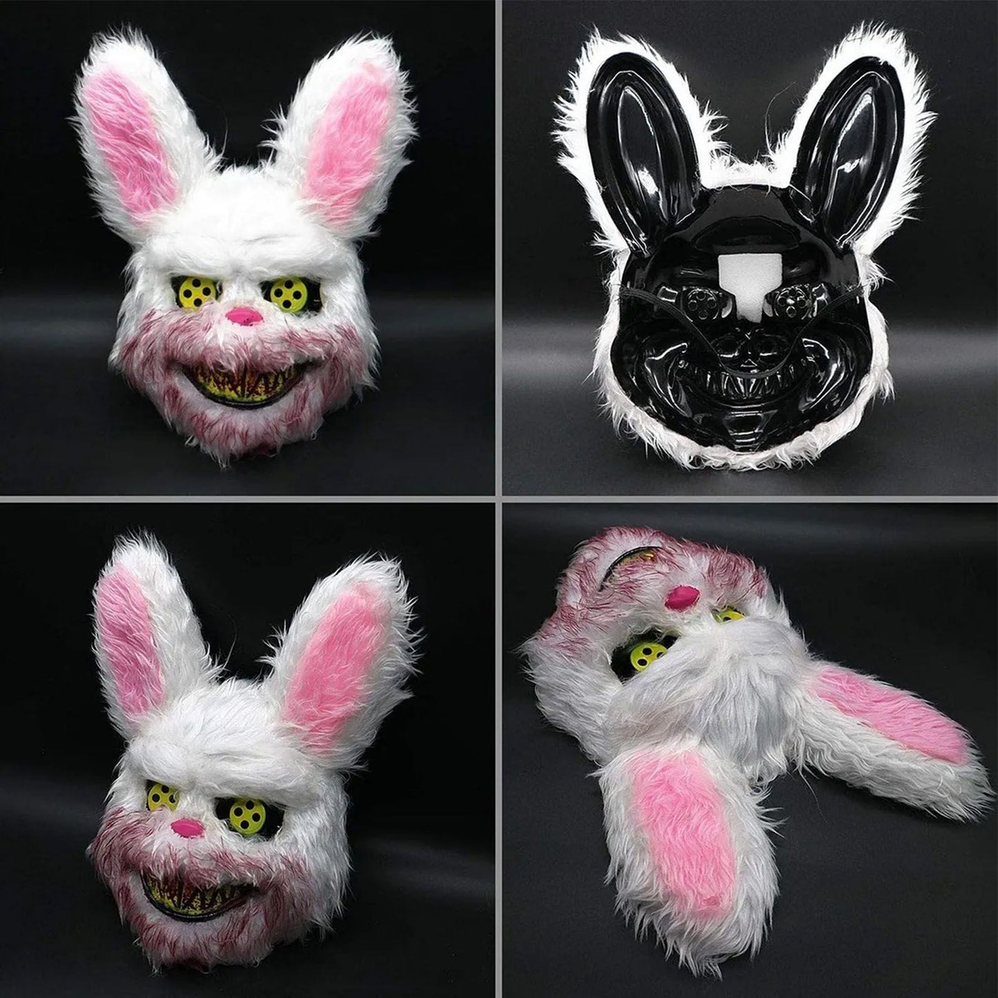 Halloween Spooky Plush Mask Lifelike Appearance Appropriate Size Halloween Props for Horror Themed Parties V1294-YM3115220109011-0421