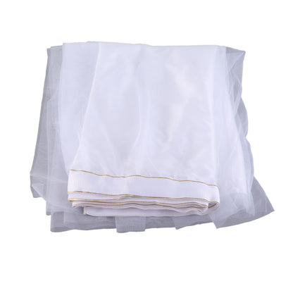 Table Cloth Soft Fluffy Stretchy Tulle Wedding Table Runner Table Skirt Wedding Table Decorations White V1294-YM3115220109311-0421