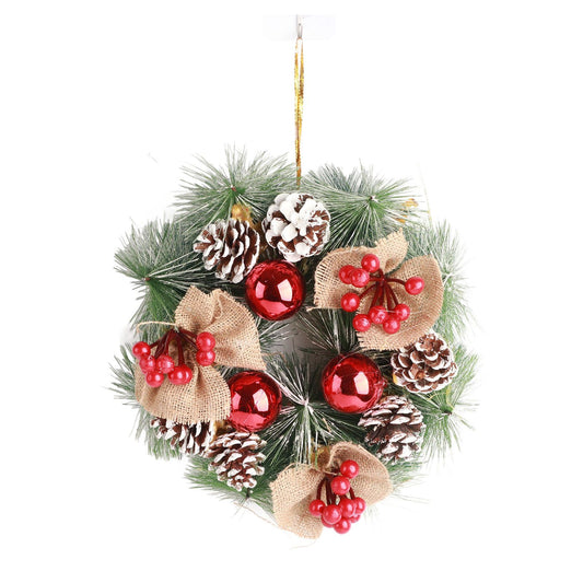 Christmas Garland Vivid Lifelike Pine Needles Christmas Decorative Garland for Front Door Home Decorations A V1294-YM3115220109712-0421