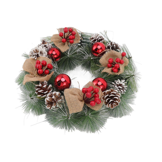 Christmas Garland Vivid Lifelike Pine Needles Christmas Decorative Garland for Front Door Home Decorations A V1294-YM3115220109712-0421