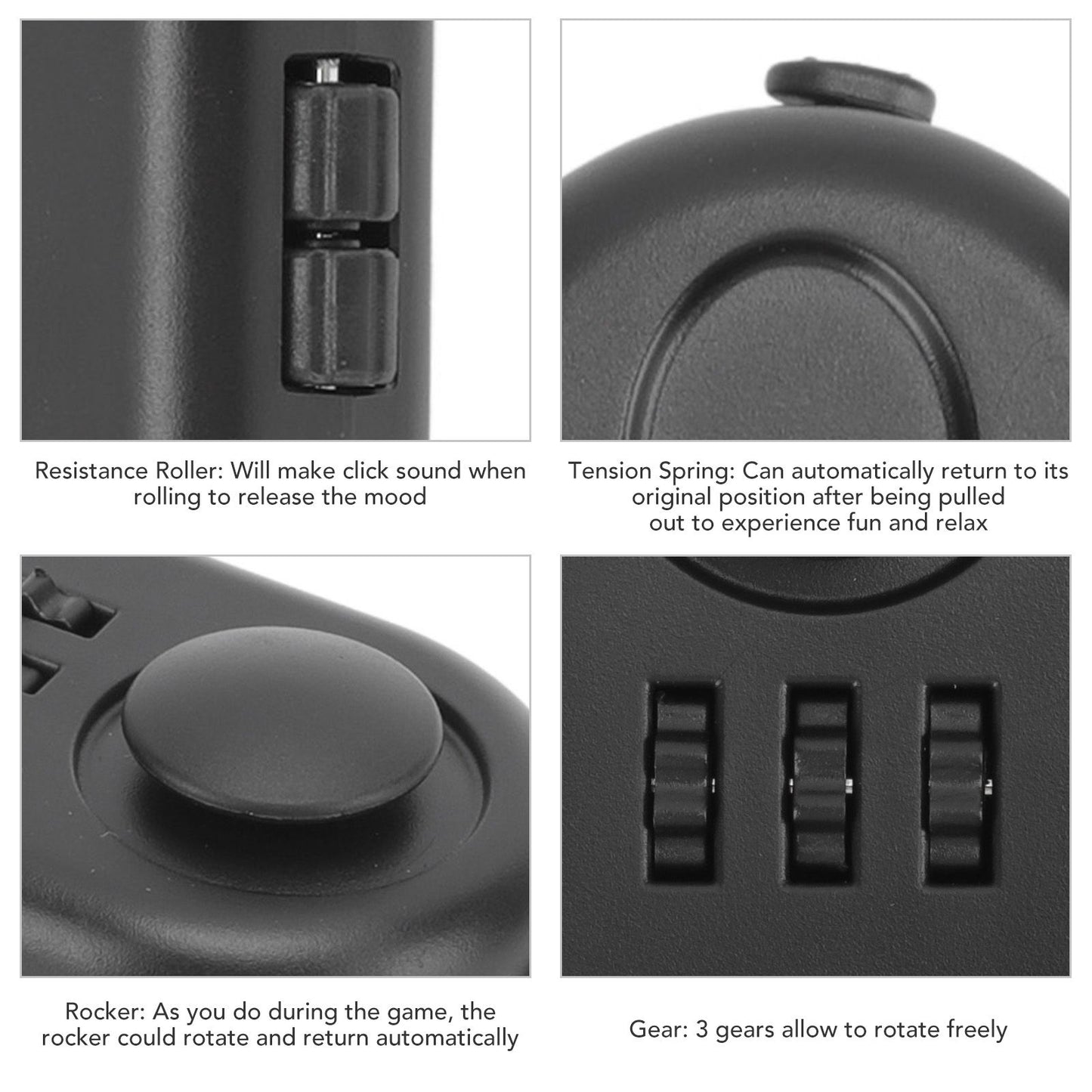 Fidget Toy Reduce Stress Relax Mood Portable Anxiety Sensory EDC Toy Sensory Fidgets Controller Pad 3 All V1294-YM3115220109811-0421