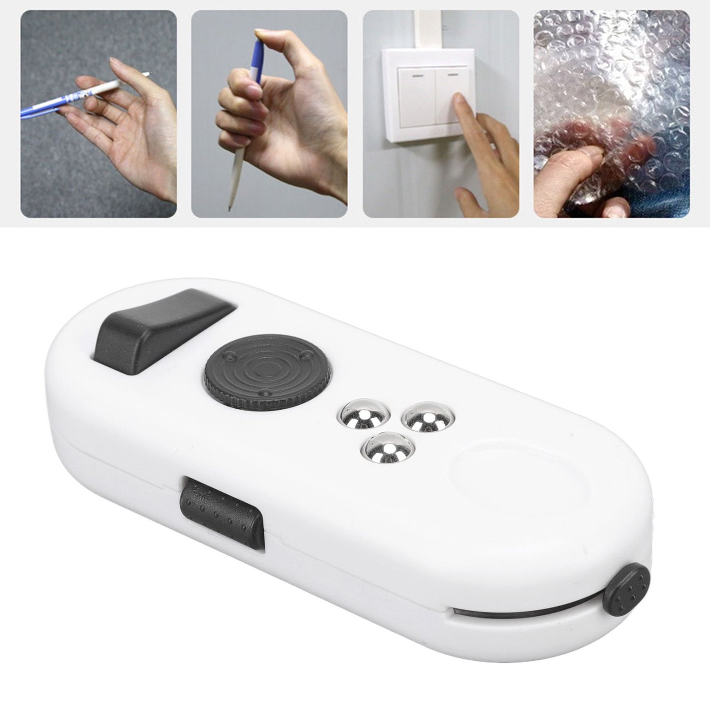 Fidget Toy Reduce Stress Relax Mood Portable Anxiety Sensory EDC Toy Sensory Fidgets Controller Pad 5 White V1294-YM3115220109812-0421