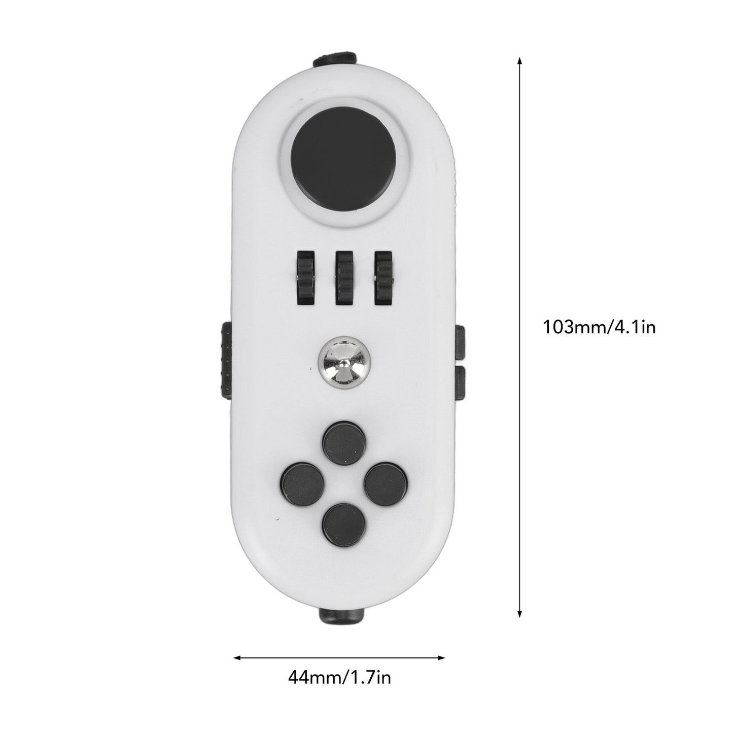 Fidget Toy Reduce Stress Relax Mood Portable Anxiety Sensory EDC Toy Sensory Fidgets Controller Pad 5 White V1294-YM3115220109812-0421