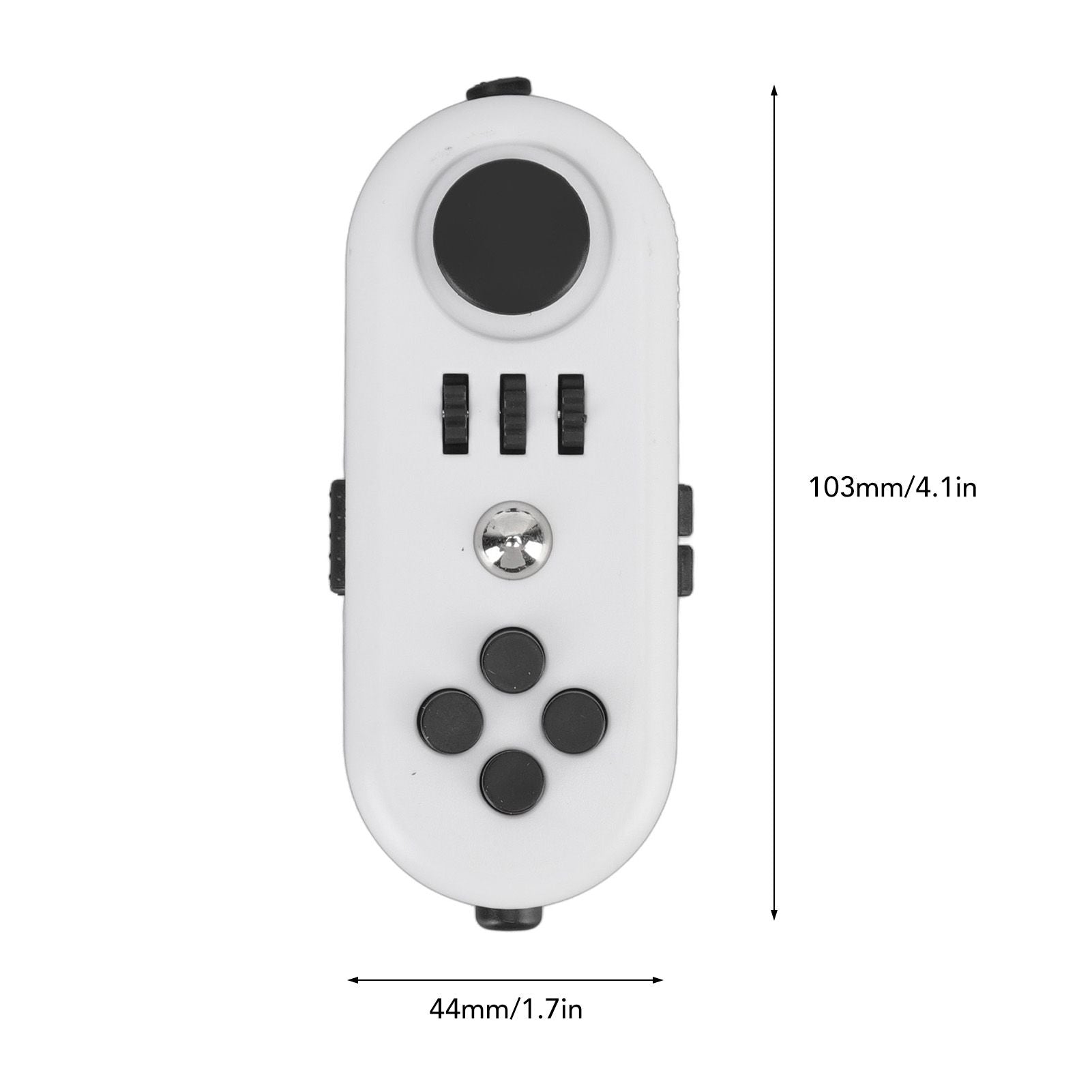 Fidget Toy Reduce Stress Relax Mood Portable Anxiety Sensory EDC Toy Sensory Fidgets Controller Pad 5 White V1294-YM3115220109812-0421