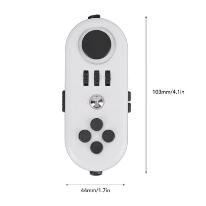 Fidget Toy Reduce Stress Relax Mood Portable Anxiety Sensory EDC Toy Sensory Fidgets Controller Pad 5 White V1294-YM3115220109812-0421
