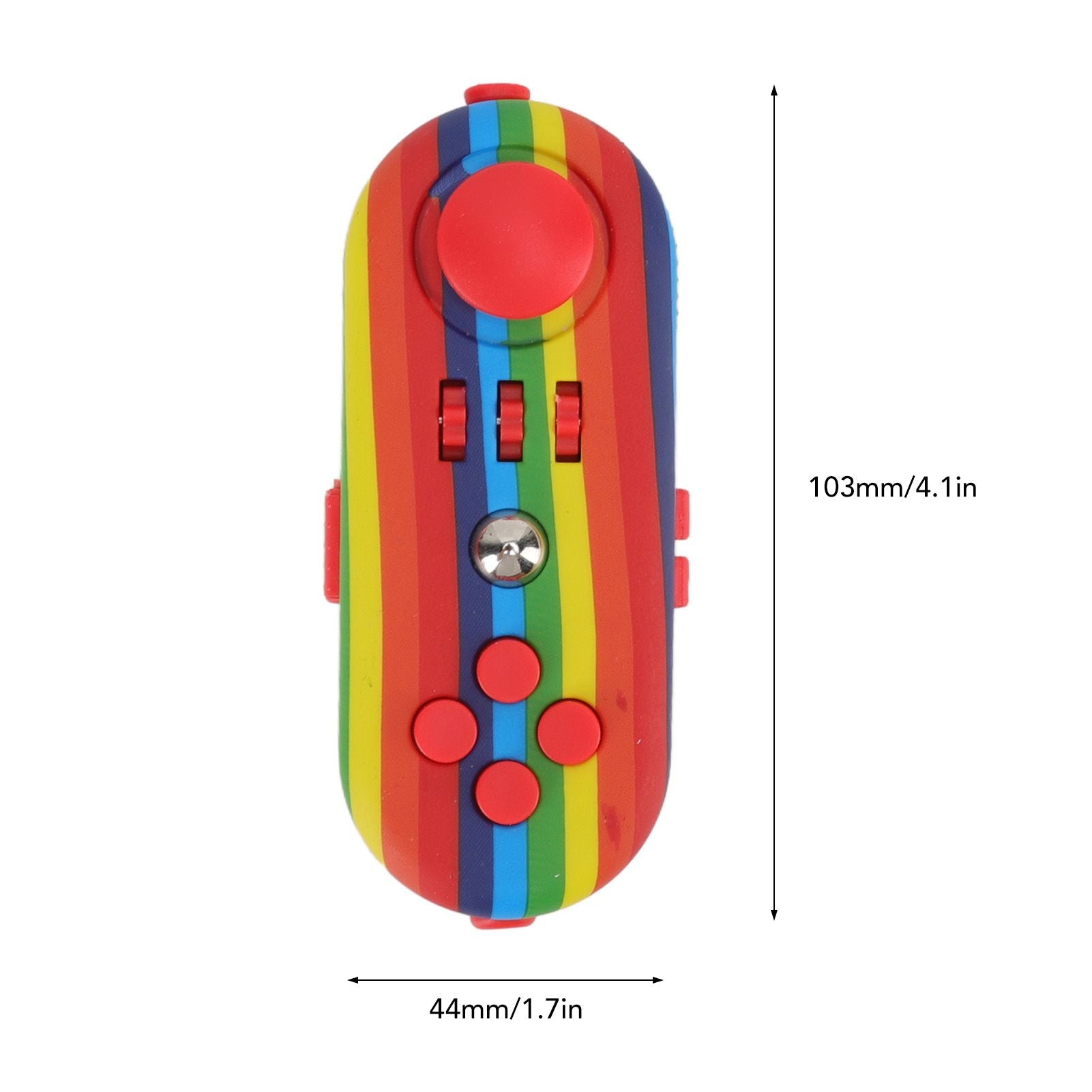 Fidget Toy Reduce Stress Relax Mood Portable Anxiety Sensory EDC Toy Sensory Fidgets Controller Pad 9 Colorful V1294-YM3115220109813-0421