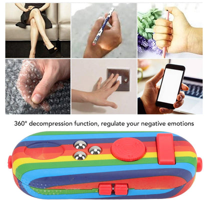 Fidget Toy Reduce Stress Relax Mood Portable Anxiety Sensory EDC Toy Sensory Fidgets Controller Pad 9 Colorful V1294-YM3115220109813-0421