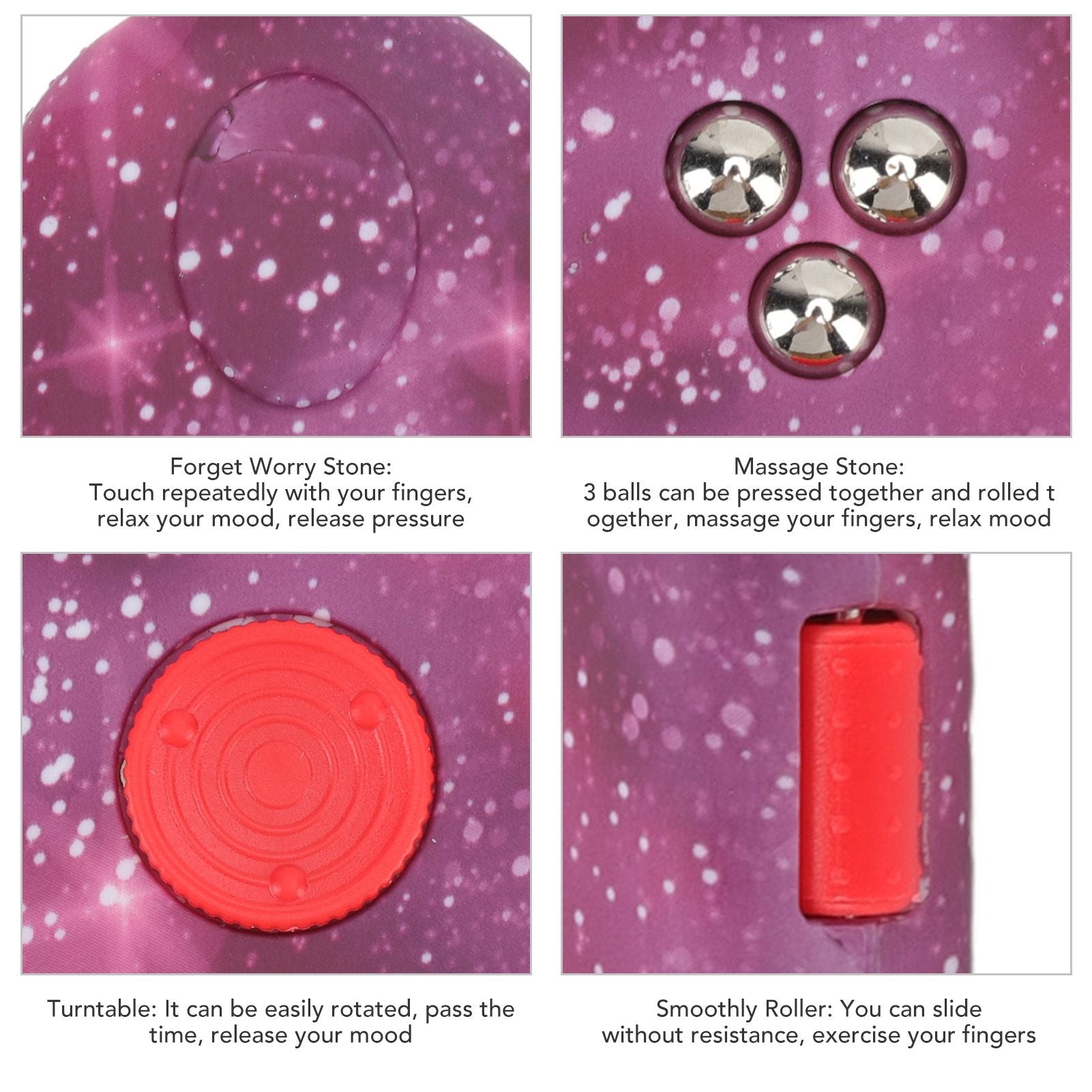 Fidget Toy Reduce Stress Relax Mood Portable Anxiety Sensory EDC Toy Sensory Fidgets Controller Pad 10 Star V1294-YM3115220109814-0421