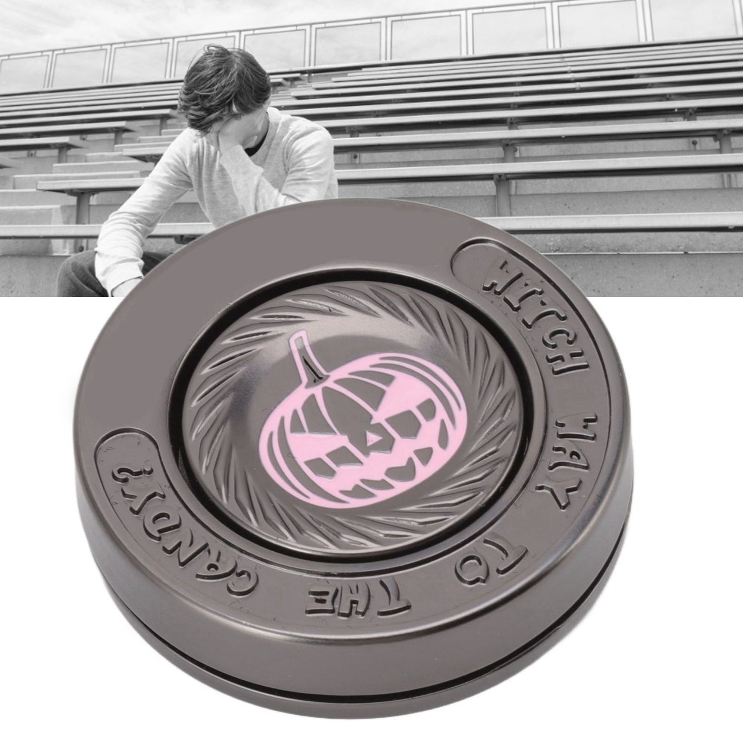 Fidget Spinning Toy Evil Pumpkin Round Lightweight Stress Relieving EDC Desk Toy for Office V1294-YM3115220110611-0421