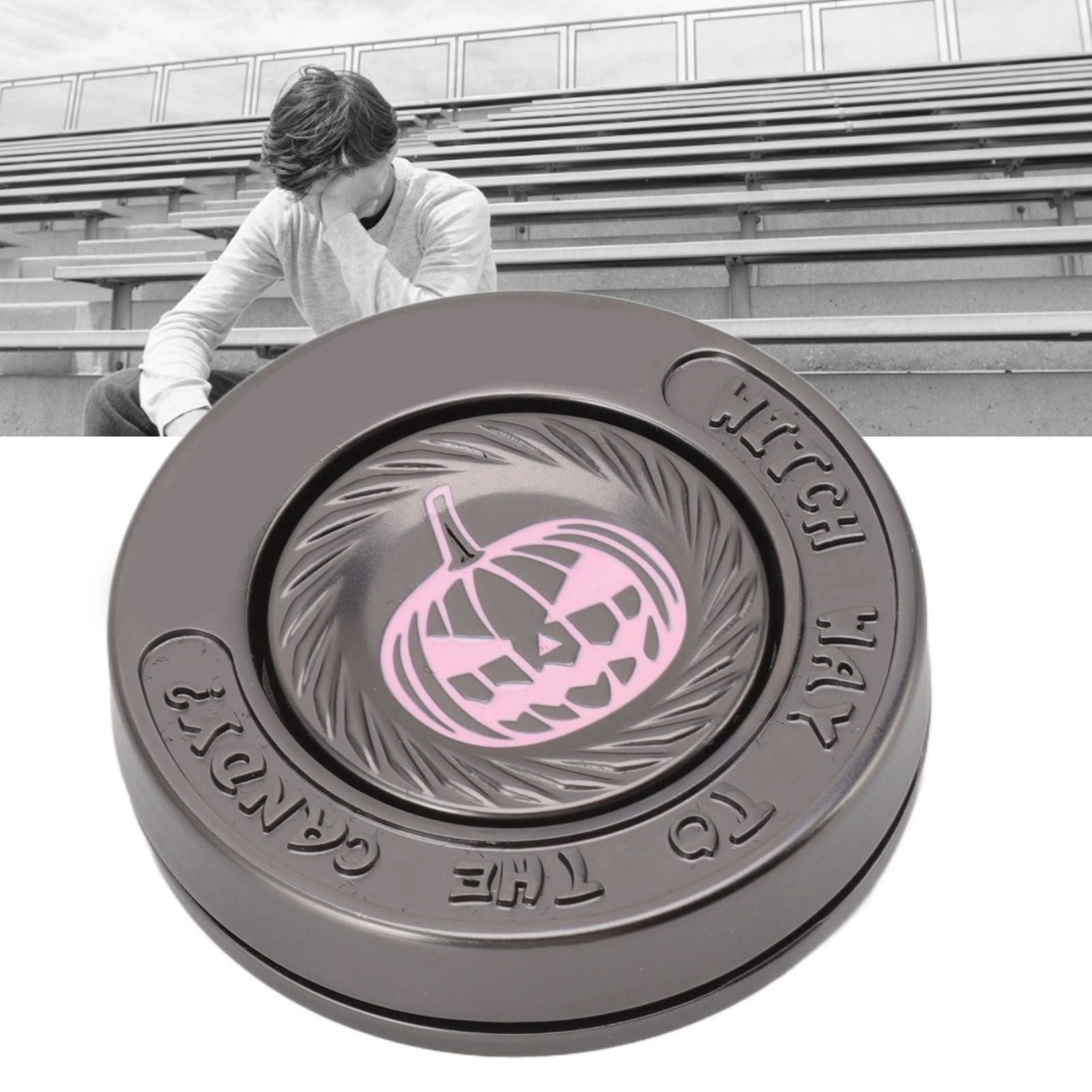 Fidget Spinning Toy Evil Pumpkin Round Lightweight Stress Relieving EDC Desk Toy for Office V1294-YM3115220110611-0421