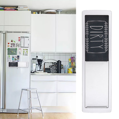 Dishwasher Magnet Easy To Read Clean Dirty Sign Indicator for Dishwasher With Double Sided Adhesive Tape V1294-YM3115220112711-0421